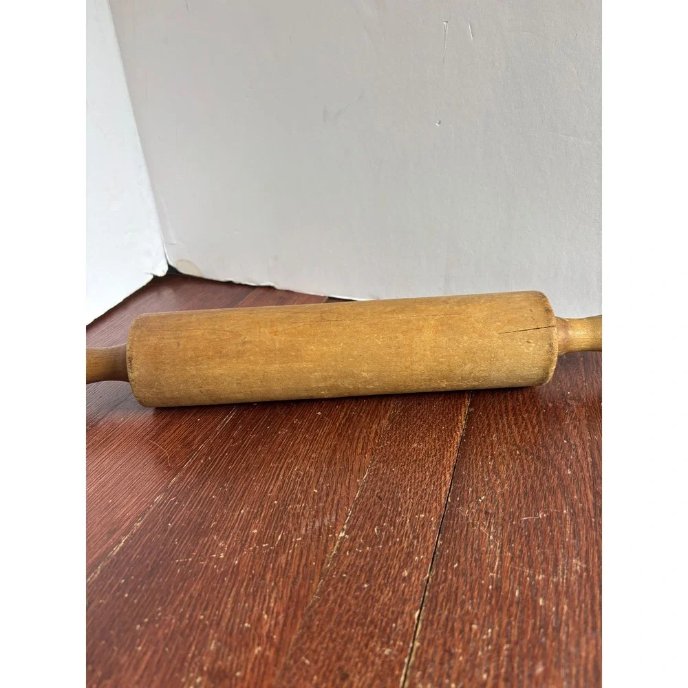 Vintage Wooden Rolling Pin Rustic Farmhouse‎ Kitchen Decor Primitive 17 Inch
